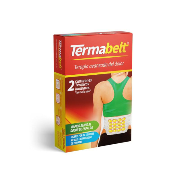 Imagen de TERMABELT CINTURON TERMICO LUMBAR 13x35cm [2 uni.]