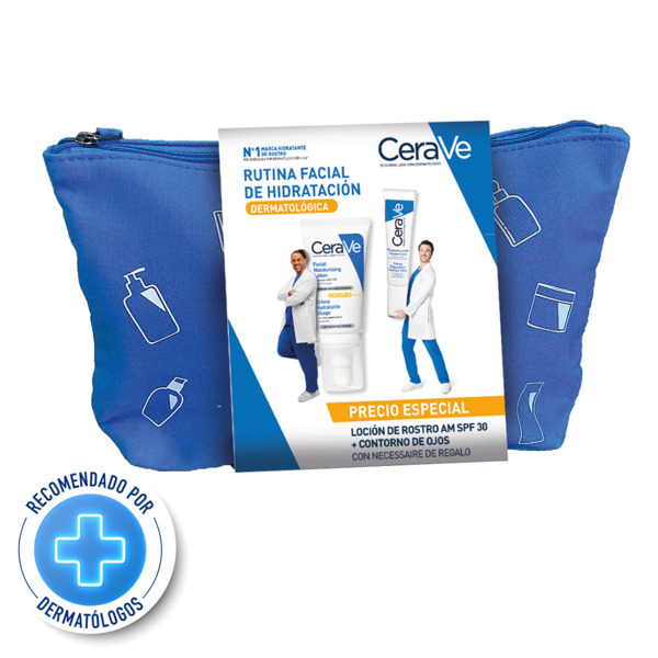 Imagen de CERAVE LOCION HIDRATANTE ROSTRO+REPARADORA OJOS PACK 30 fps [52+14ml]