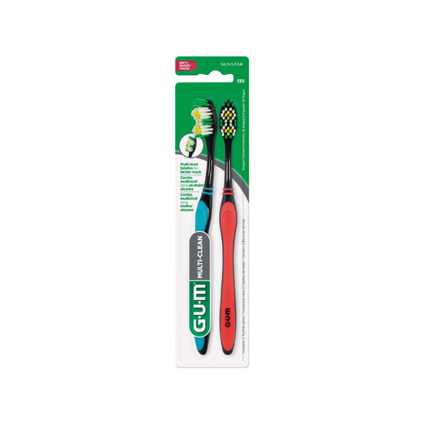 Imagen de GUM CEPILLO ORAL-MULTI CLEAN 135LY2 [2 uni.]