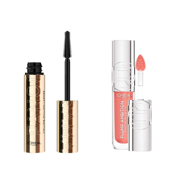 Imagen de PACK LOREAL MASCARA PANORAMA + LABIAL PLUMP AMBITION WORTH IT
