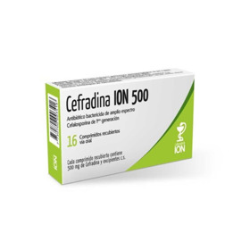 Imagen de CEFRADINA ION 500 mg [16 comp.]