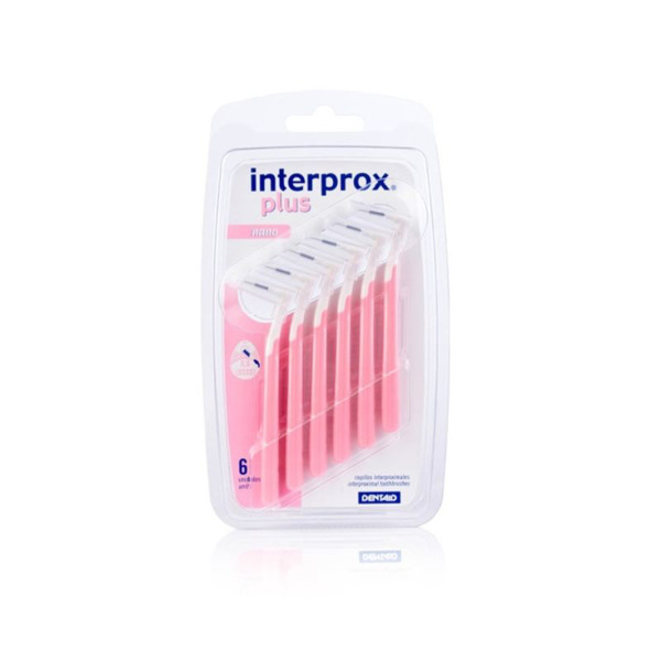 Imagen de INTERPROX PLUS 2G NANO ROSA BLISTER 0,6 mm [6 uni.]
