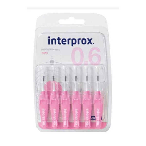 Imagen de INTERPROX 4G NANO ROSA BLISTER 0,6 mm [6 uni.]