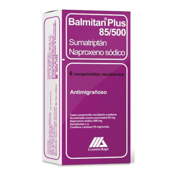 Imagen de BALMITAN PLUS 85+500mg [6 comp.]