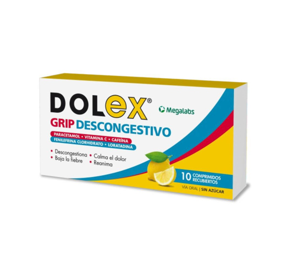 Imagen de DOLEX GRIP DESCONGESTIVO [10 comp.]
