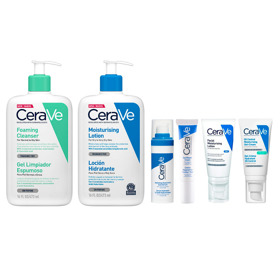 Imagen de CERAVE SERUM+OJOS+GEL LIMPIADOR+NOCHE+OIL GEL COMBO [30+14+473+473+52+52ml]