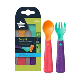 Imagen de TOMMEE TIPPEE CUCHARA+TENEDOR PACK +6M [2 uni.]