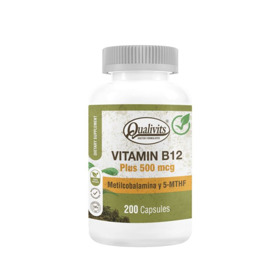 Imagen de QUALIVITS VITAMINA B12 METILCOBALAMINA 500 mcg [200 cap.]