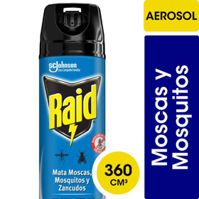 Imagen de RAID MOSCAS Y MOSQUITOS AZUL DOBLE RAPIDEZ [360 ml]