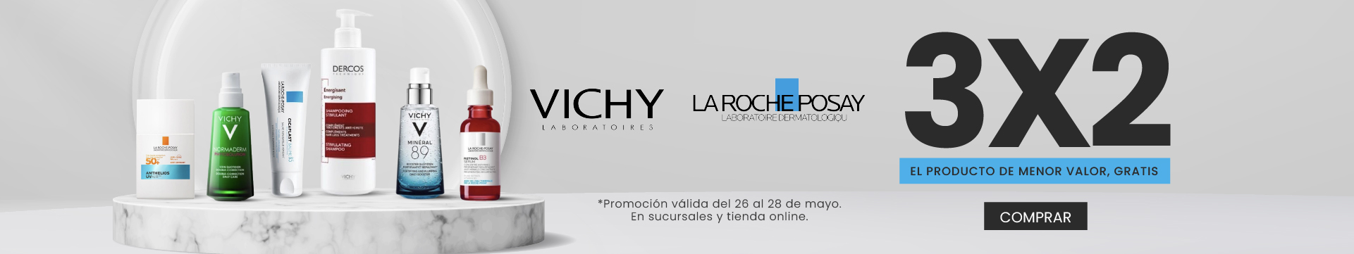3x2 La Roche Posay y Vichy